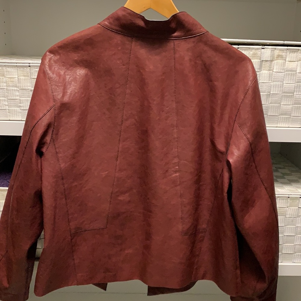 Red Rust Leather Jacket - image 5